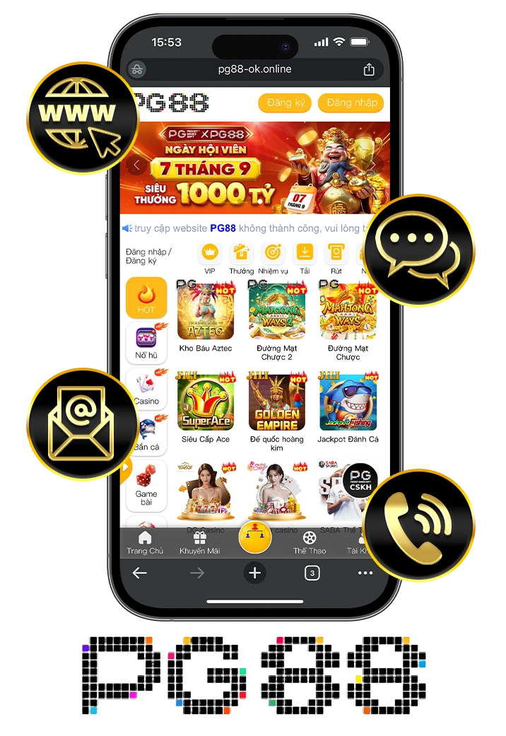 Ứng dụng PG88 trên mobile